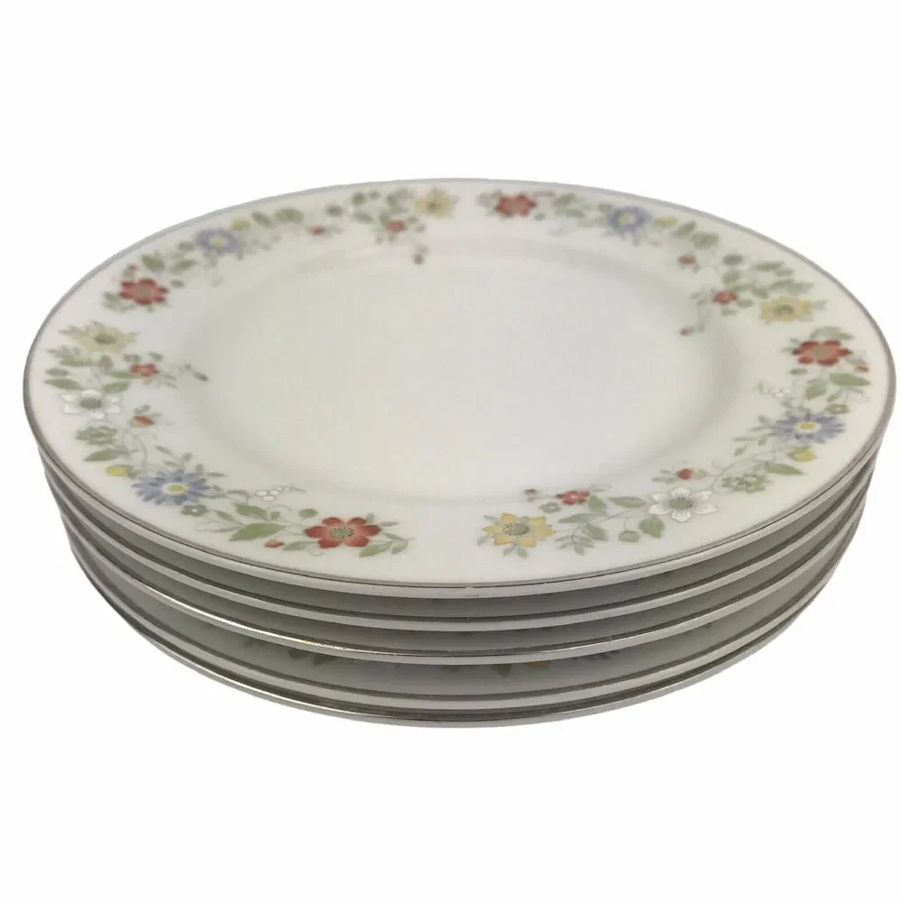 International China Cotillion York 3835 Set of 5 Salad Plates 7.5